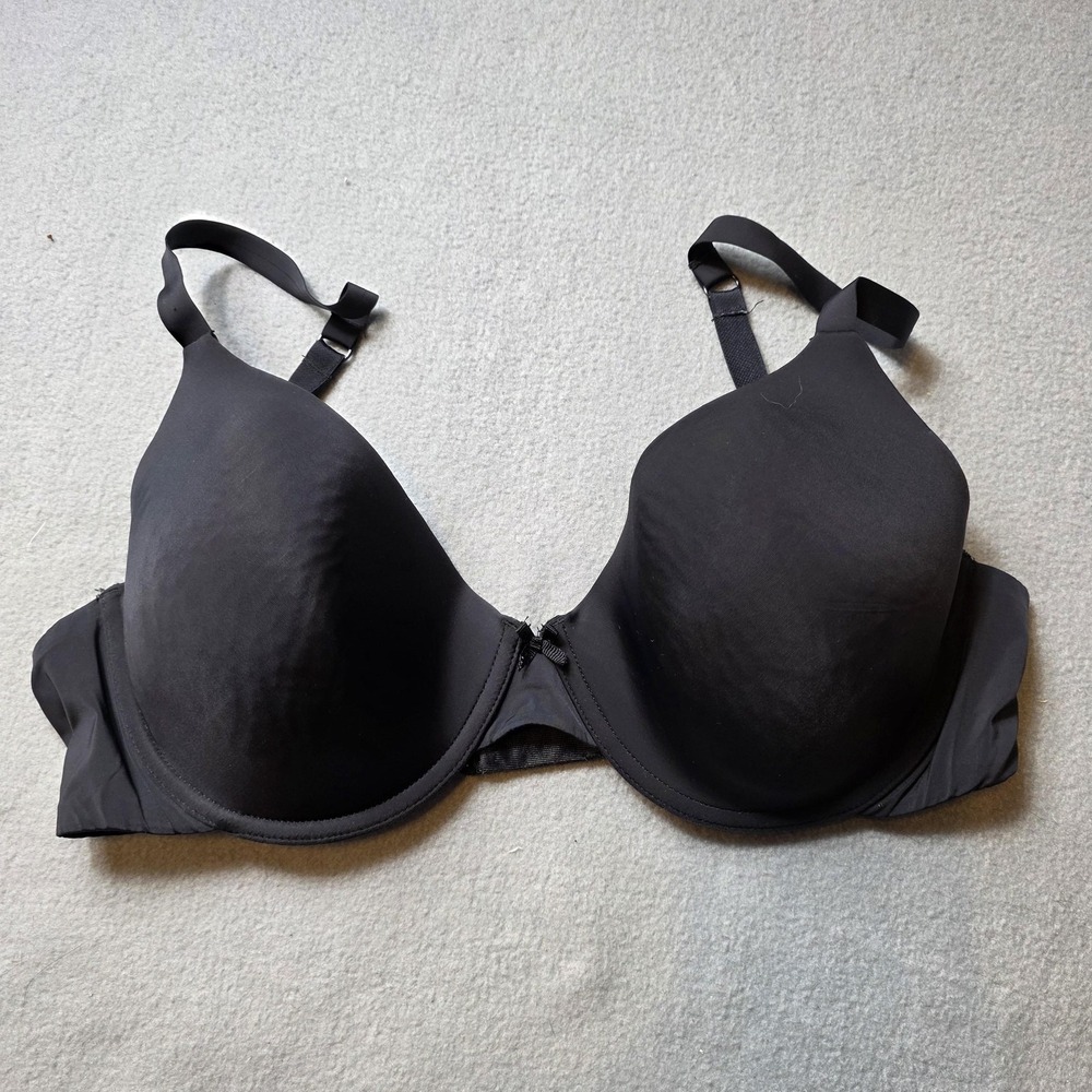 Gilligan & O'Malley Bra 40C Black T-Shirt Underwire Lightly Lined Convertible